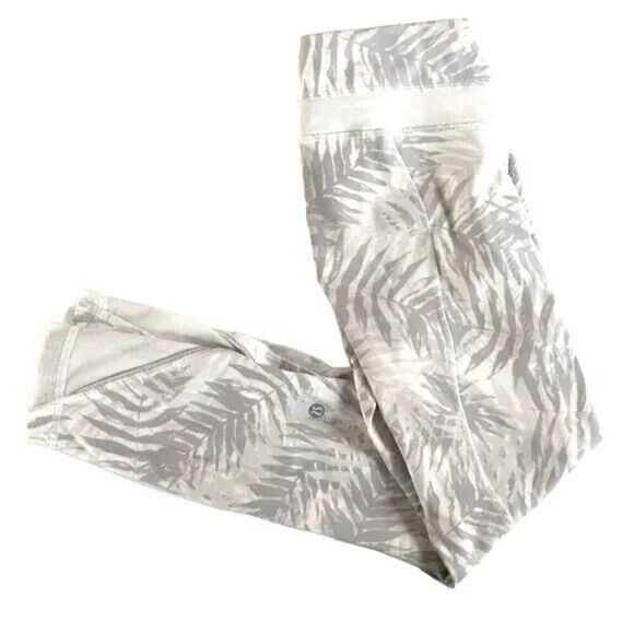 Lululemon Inspire Tight II Palm Camo White Nimbus Women's Size 4 Leggings 7/8 - Picture 6 of 13
